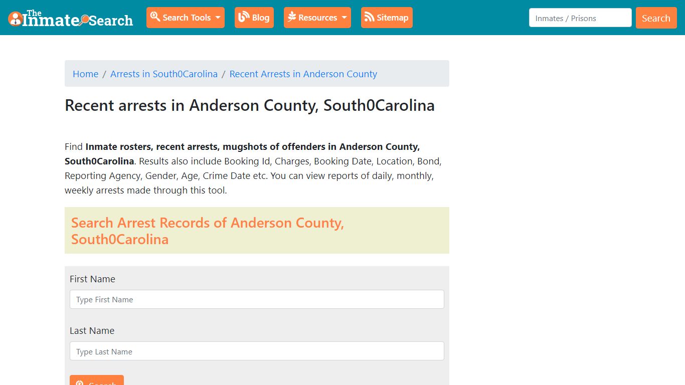 Recent arrests in Anderson County, South Carolina | Mugshots, Rosters ...